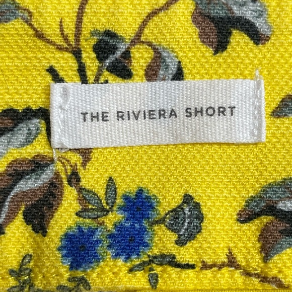 LOFT Ann Taylor THE RIVIERA SHORT Floral Print Short Size 6 Yellow - Picture 9 of 13